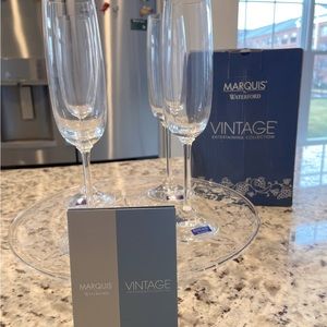 Marquis by Waterford/ Vintage Flutes Collection/ Set of 4/ Made in Germany